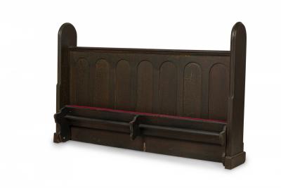 Pair of American Victorian Style Wooden Church Pew Kneelers
