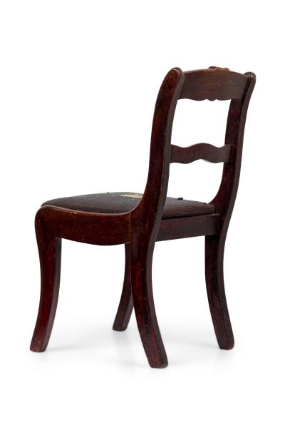 Pair of American Victorian Upholstered Seat Children Chairs