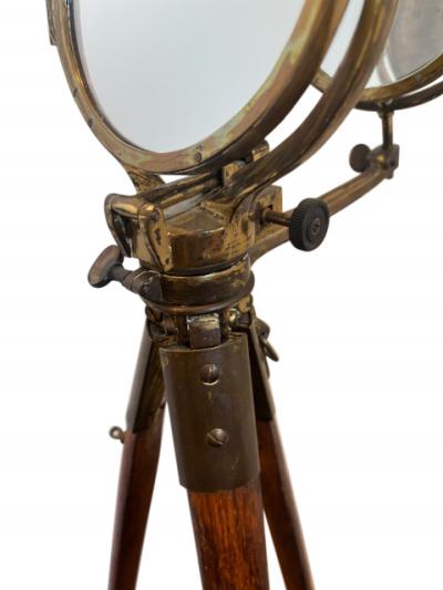 Pair of American heliograph reflector stands