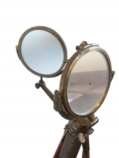 Pair of American heliograph reflector stands