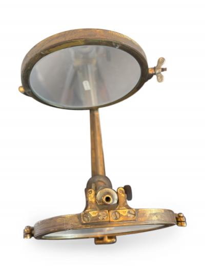 Pair of American heliograph reflector stands