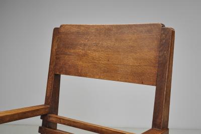 Pair of Amsterdamse School Armchairs The Netherlands ca 1920s