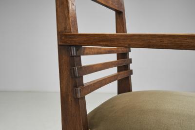 Pair of Amsterdamse School Armchairs The Netherlands ca 1920s