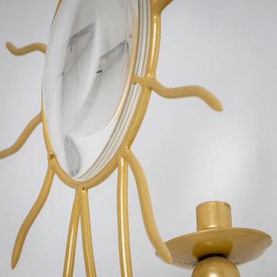 Pair of Andr Dubreuil 1951 Soleil Wall Appliqu s France designed in 1987