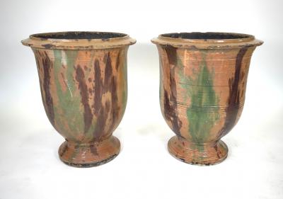 Pair of Anduze Terra Cotta Planters 19th Century