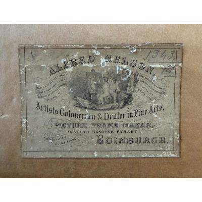 Pair of Antique 18th C Prodigal Son Returns Engraving Prints Framed