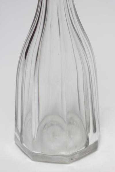 Pair of Antique American Blown Decanters 1850 United States