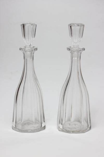 Pair of Antique American Blown Decanters 1850 United States