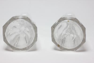 Pair of Antique American Blown Decanters 1850 United States