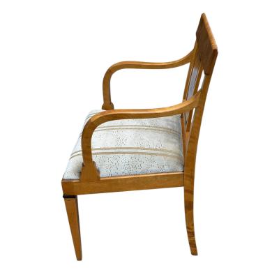 Pair of Antique Austrian Biedermeier Style Arm Chairs