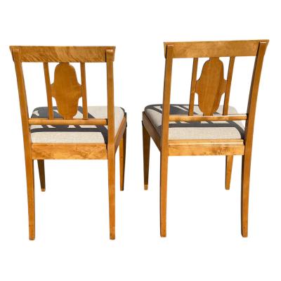Pair of Antique Austrian Biedermeier Style Side Chairs