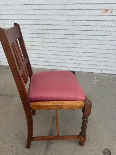 Pair of Antique Chairs w Barley Twist Legs