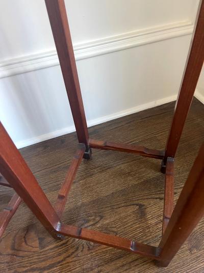 Pair of Antique Chinese Wood Stands Pedestal Tables