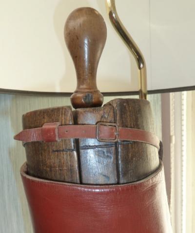 Pair of Antique English Style Riding Boots as Table Lamps