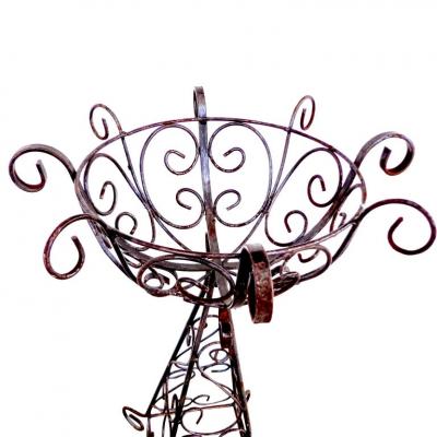 Pair of Antique European Wire Planters