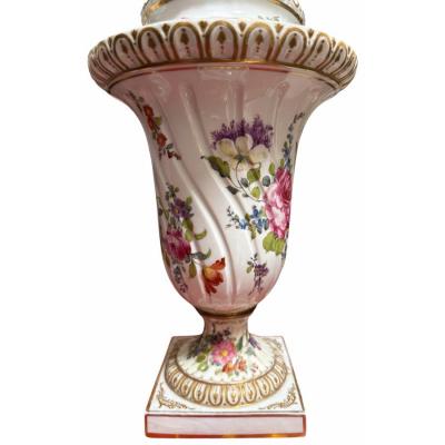 Pair of Antique German Porcelain Table Lamps