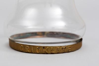 Pair of Antique Glass and Brass Cricklites 