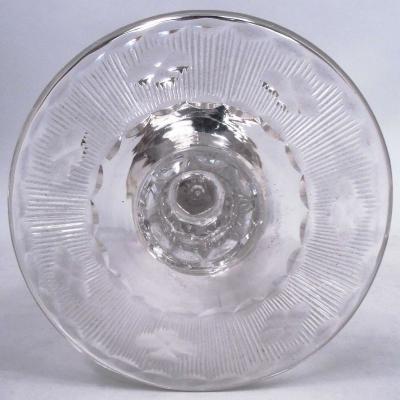 Pair of Antique Hawkes Edwardian Sterling Silver Glass Candlesticks