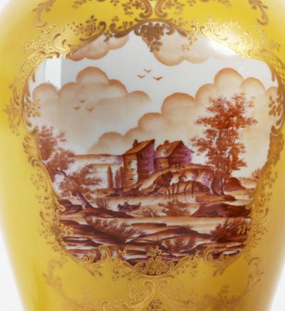 Pair of Antique Imperial Yellow Ginger Jar Table Lamps