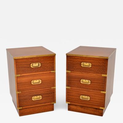 Pair of Antique Military Campaign Style Chests