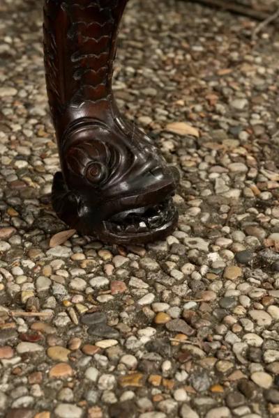 Pair of Antique Regency Style Walnut Benches
