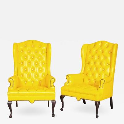 Pair of Antique Style Wingback Chairs