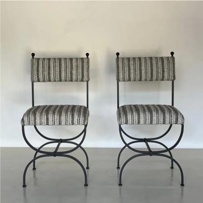 Pair of Arcade Side Chairs by Design Fr res in COM