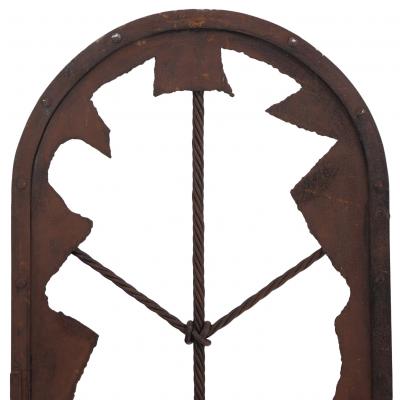 Pair of Arched French Brutalist Iron Panels C 1960