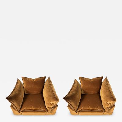 Pair of Armchairs Cado by Gunnar Gravesen and David Lewis Divano for ICF