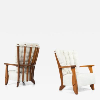 Pair of Armchairs Monsieur Madame by Guillerme and Chambron for Votre Maison