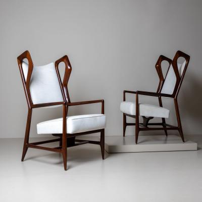 Pair of Armchairs Triennale by Gio Ponti for ISA Bergamo Italy 1953