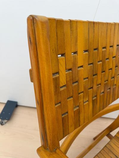 Pair of Armchairs by Gelenka Solid Beech Wood Germany circa 1950