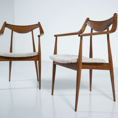 Pair of Armchairs by Heczendorfer L szl Hungary 1960