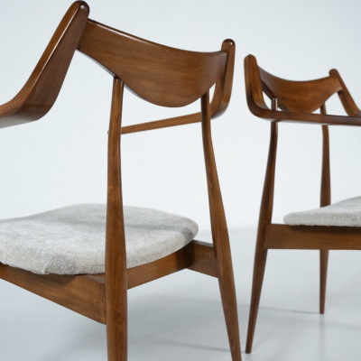 Pair of Armchairs by Heczendorfer L szl Hungary 1960