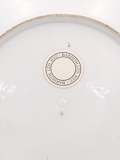 Pair of Armorial English Dishes Possibly Giles Ex Bardith England circa 1800