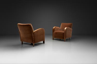 Pair of Art Deco Armchairs Europe First half of the 20th Century