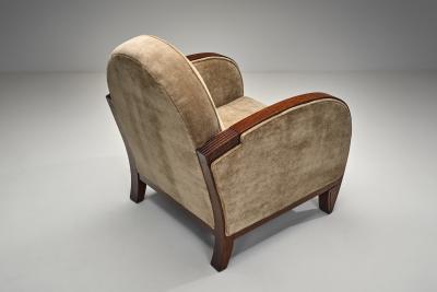 Pair of Art Deco Armchairs Europe First half of the 20th Century