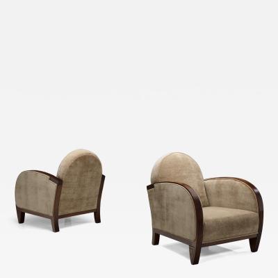 Pair of Art Deco Armchairs Europe First half of the 20th Century