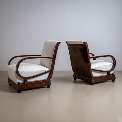 Pair of Art Deco Armchairs Italy 1920s