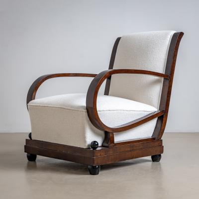 Pair of Art Deco Armchairs Italy 1920s