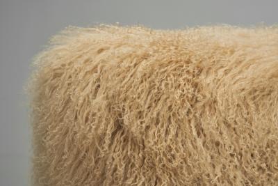 Pair of Art Deco Armchairs in Mongolian Longhair Sheepskin Europe ca 1930s