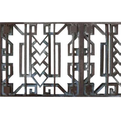 Pair of Art Deco Bronze Architectural Grates from the Richfield Building