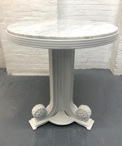 Pair of Art Deco Carrara Marble Top Tables