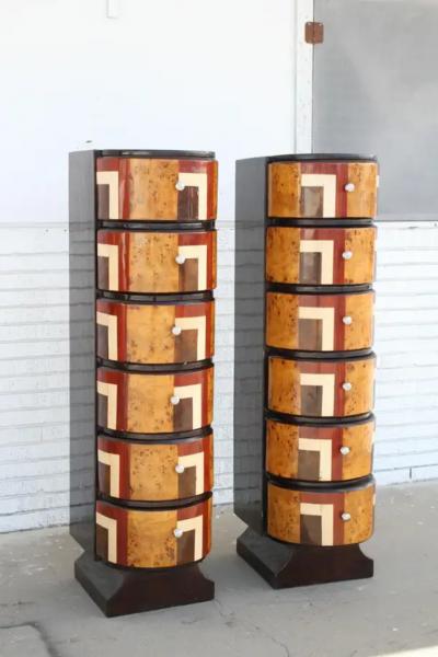 Pair of Art Deco Chiffoniers
