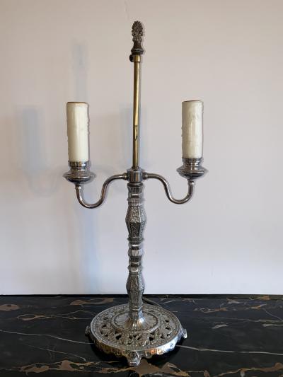 Pair of Art Deco Chrome Table Lamps