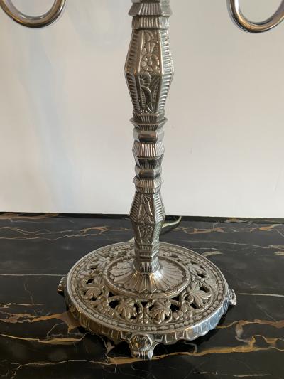 Pair of Art Deco Chrome Table Lamps