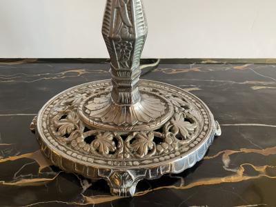 Pair of Art Deco Chrome Table Lamps