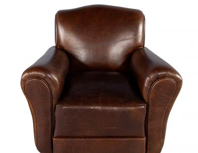 Pair of Art Deco Leather Club Chairs