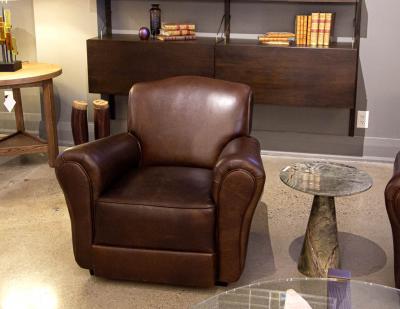 Pair of Art Deco Leather Club Chairs