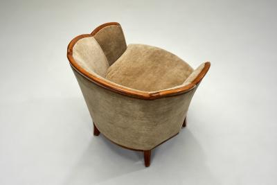 Pair of Art Deco Lounge Chairs Europe First half of the 20th Century